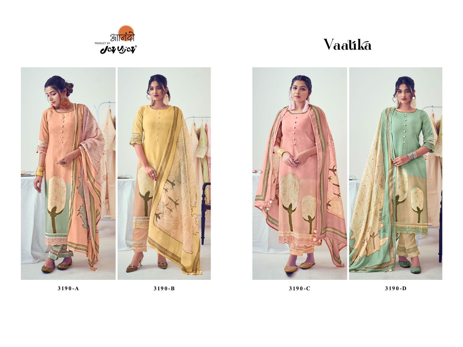 Vaatika By Jay Vijay Summer Pure Muslin Printed Salwar Suits Wholesale Market In Surat